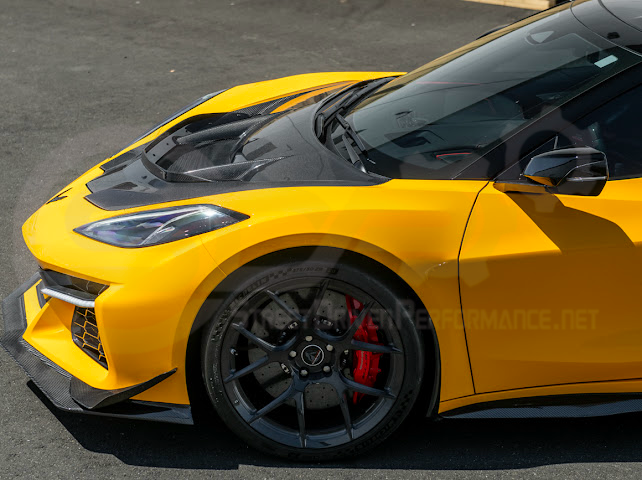 2020+ Corvette C8 | ZR1 Style Replica CARBON FIBER Front Hood