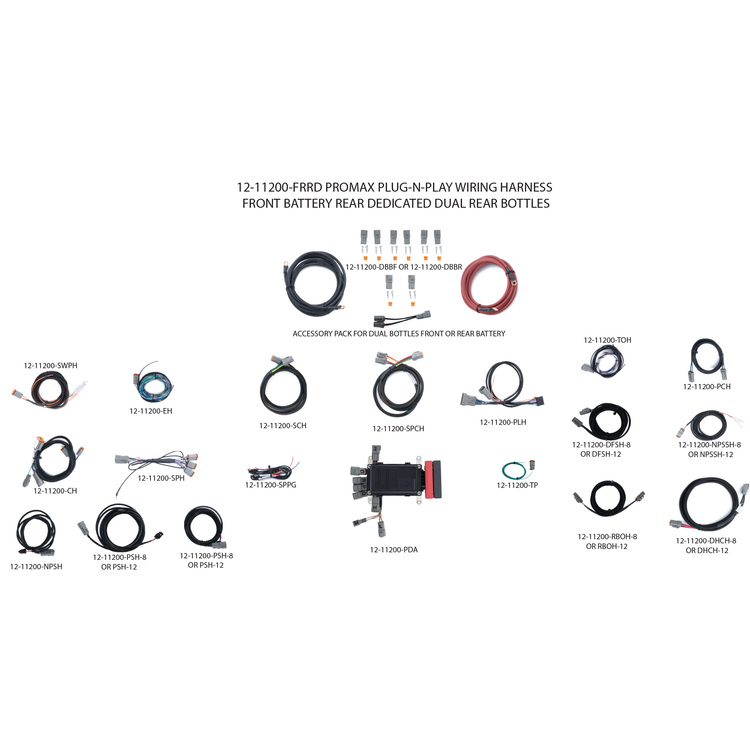 ProMax Plug-N-Play Wiring Harness - Battery Front � Dedicated Rear - Rear Bottle Location � Dual Bottles