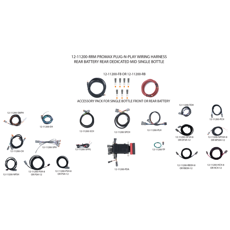 ProMax Plug-N-Play Wiring Harness - Battery Rear � Dedicated Rear � Mid Bottle Location