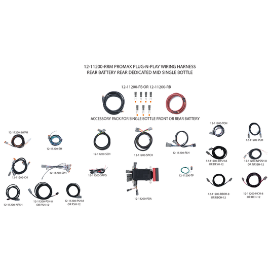 ProMax Plug-N-Play Wiring Harness - Battery Rear � Dedicated Rear � Mid Bottle Location