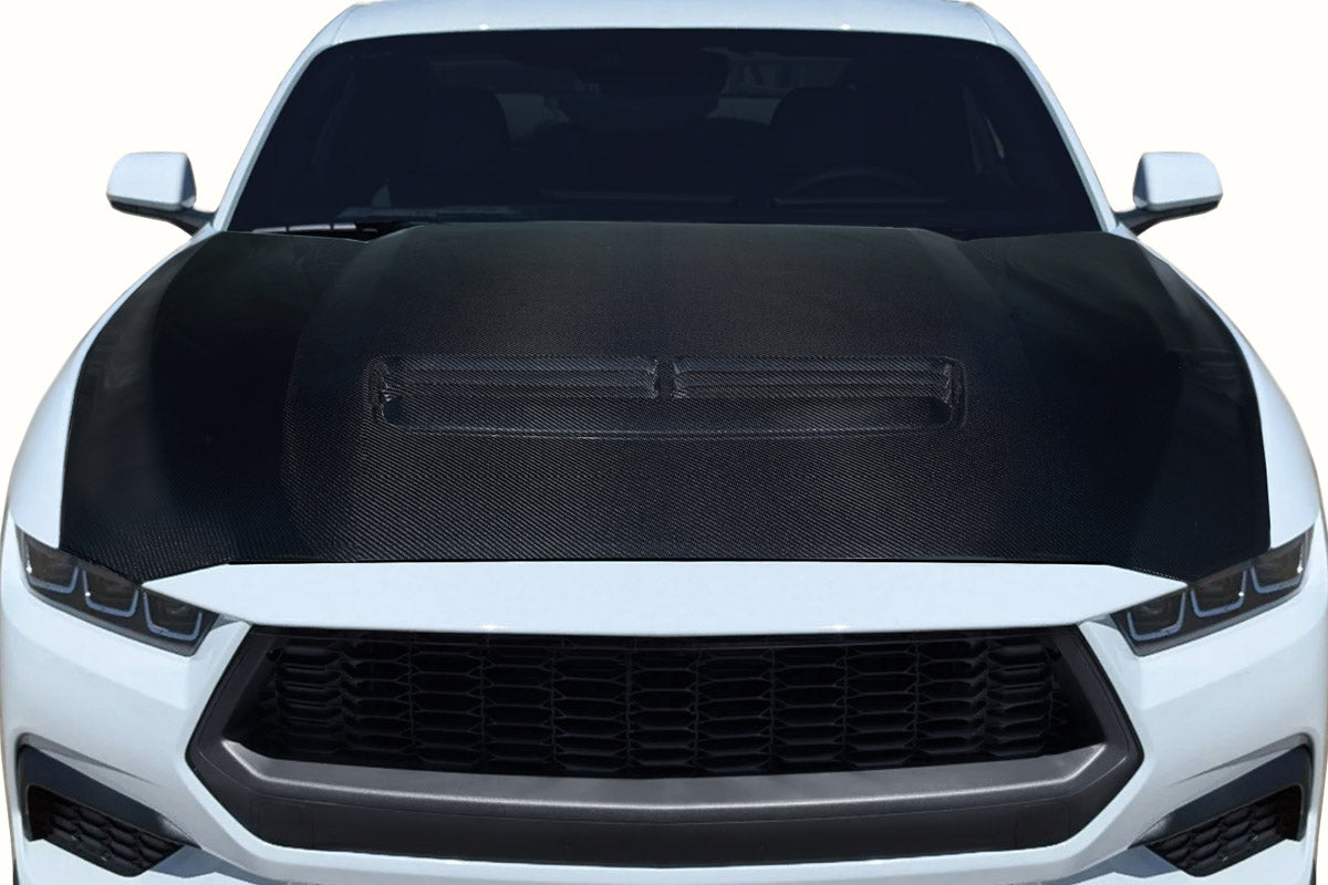 2024-2025 Ford Mustang Carbon Creations GT OEM Look Hood - 1 Piece