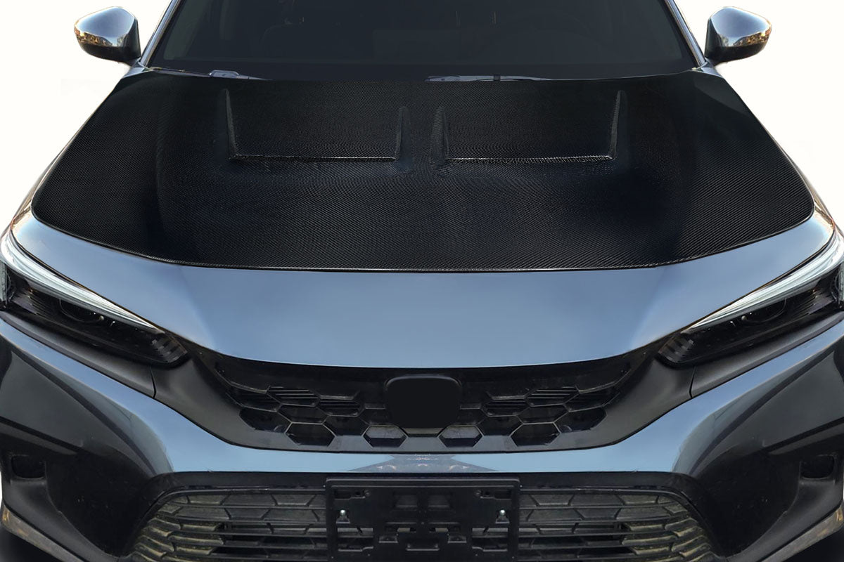 2022-2025 Honda Civic Carbon Creations Kumei Hood - 1 Piece