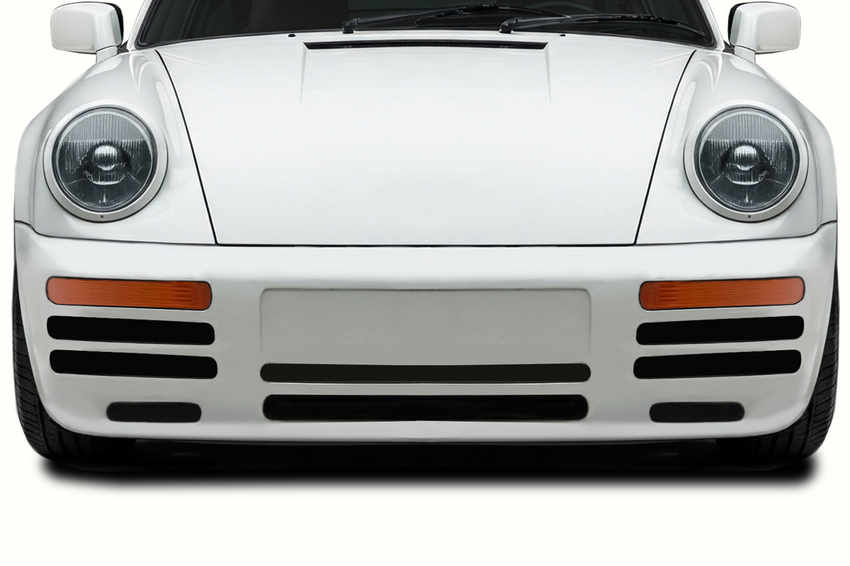 1974-1993 Porsche 911 964 Duraflex Turbo Look Front Bumper Cover - 1 Piece
