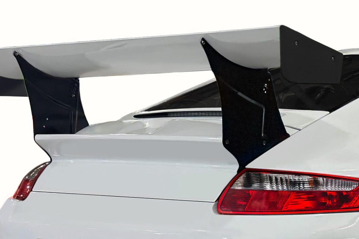 2005-2008 Porsche 911 997 Duraflex GT3 Cup S Look Support Panels for Rear Wing Spoiler - 2 Pieces