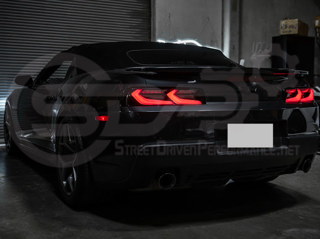 2014-2015 CHEVROLET CAMARO | GM C8 CORVETTE STYLE SEQUENTIAL SIGNAL LED REAR TAILLIGHT PAIR (CLEAR OR SMOKE TINTED LENSES)