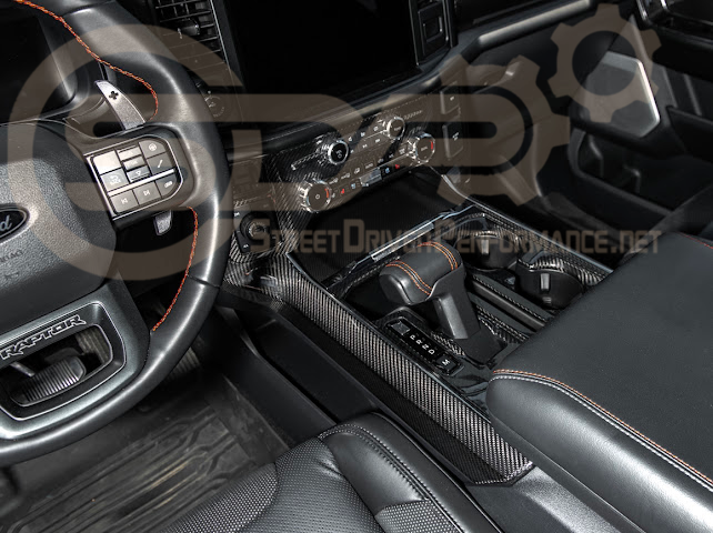 2021-UP FORD F-150 | FACTORY STYLE CARBON FIBER CENTER CONSOLE SIDE PANELS TRIM COVER PAIR