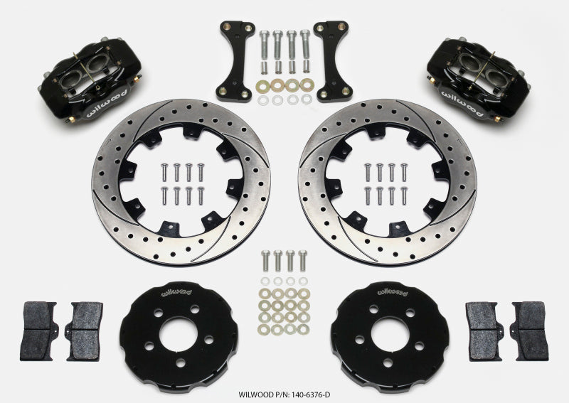 Wilwood Forged Dynalite Front Hat Kit 12.19in Drilled 00-04 PT Cruiser/03-04 SRT/4