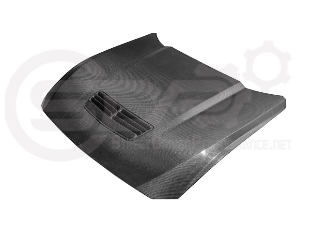 2024-Up Ford Mustang S650 | Factory Style CARBON FIBER Front Hood with Hood Vent (2 versions)