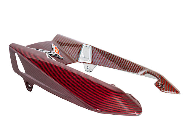 2023-Up Corvette C8 Z06 Coupe | RED CARBON FIBER Engine & Bay Panel Cover