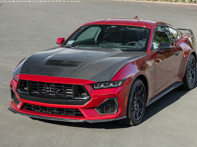 2024+ FORD MUSTANG S650 | CARBON FIBER FRONT GRILLE INSERT REPLACEMENT UPPER & LOWER