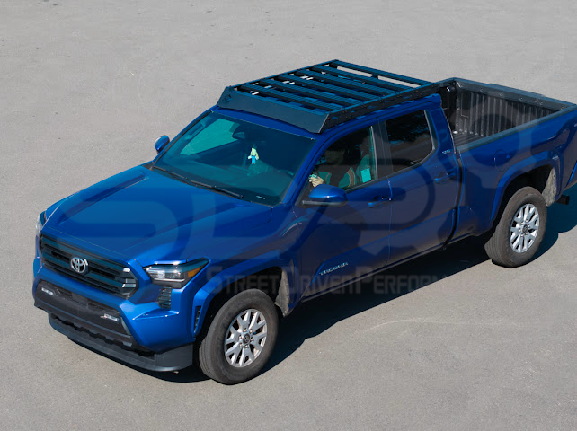 2016-2023 Toyota Tacoma | Extreme Off-Road Version 2 Carbon Steel Black Top Roof Rack Cargo Luggage Carrier