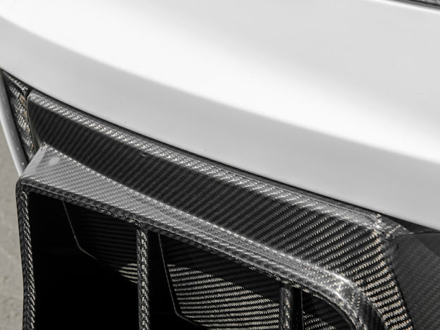 2014-2019 Corvette C7 Performance Track CARBON FIBER Rear Bumper Finned Diffuser