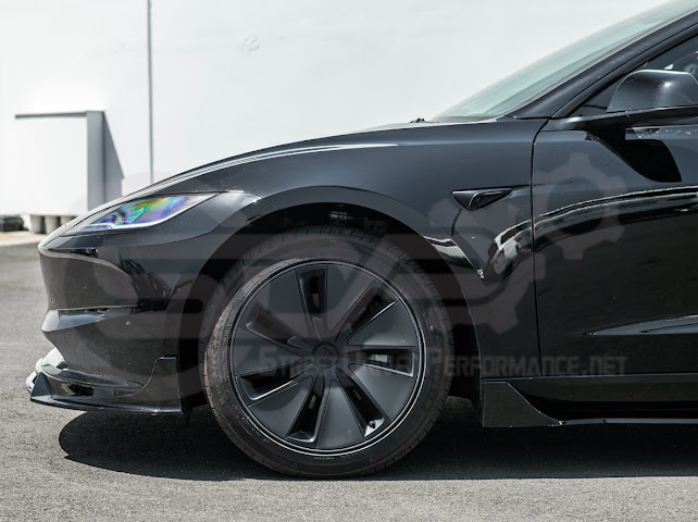 2024-UP TESLA MODEL 3 TRACK STYLE FRONT LIP SPLITTER GROUND EFFECTS