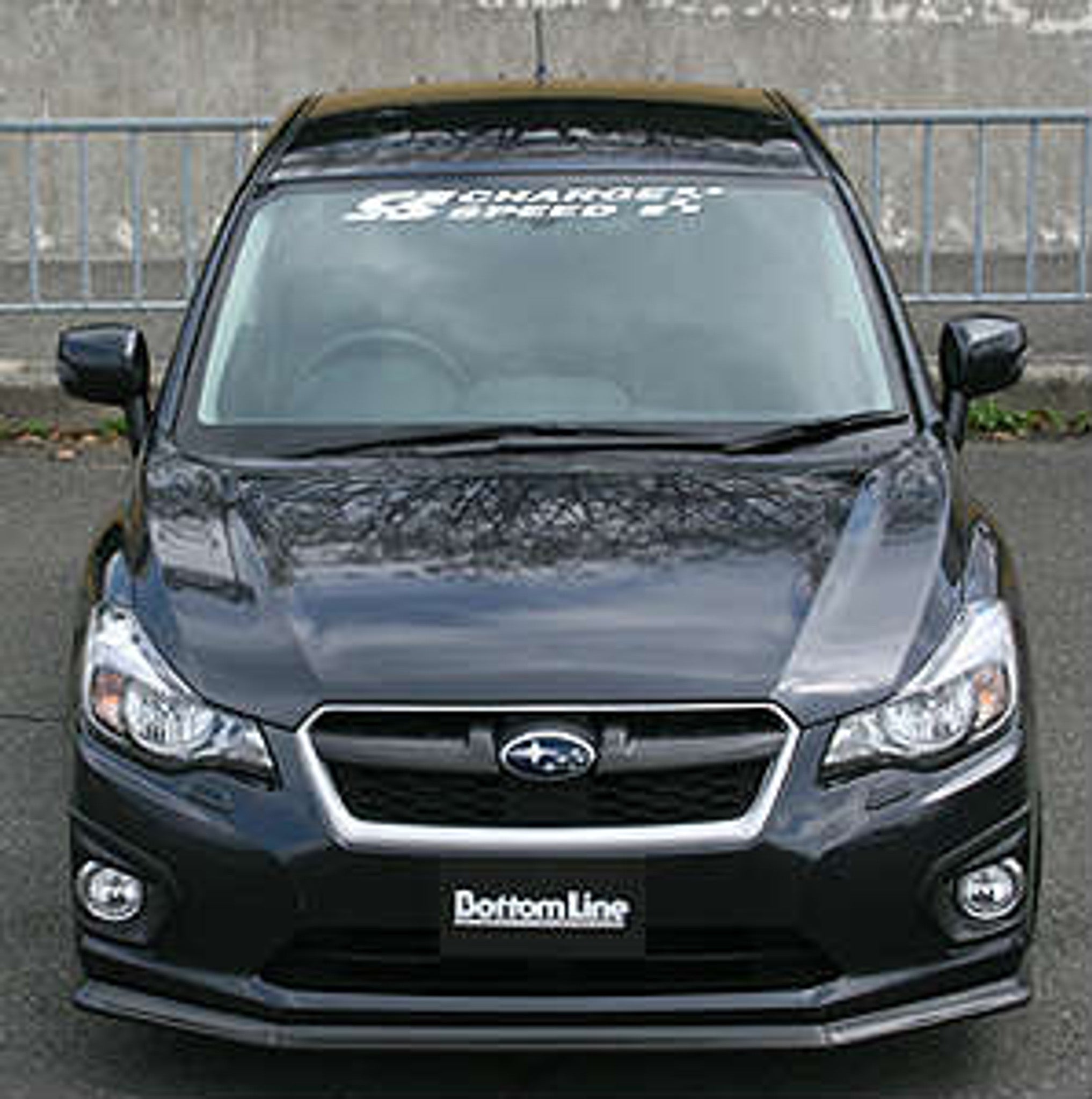 Charge Speed 2012-2015 Subaru Impreza Sedan GJ 4Dr Sedan Bottom Line Carbon Full Lip Kit with OEM Side Skirts Model