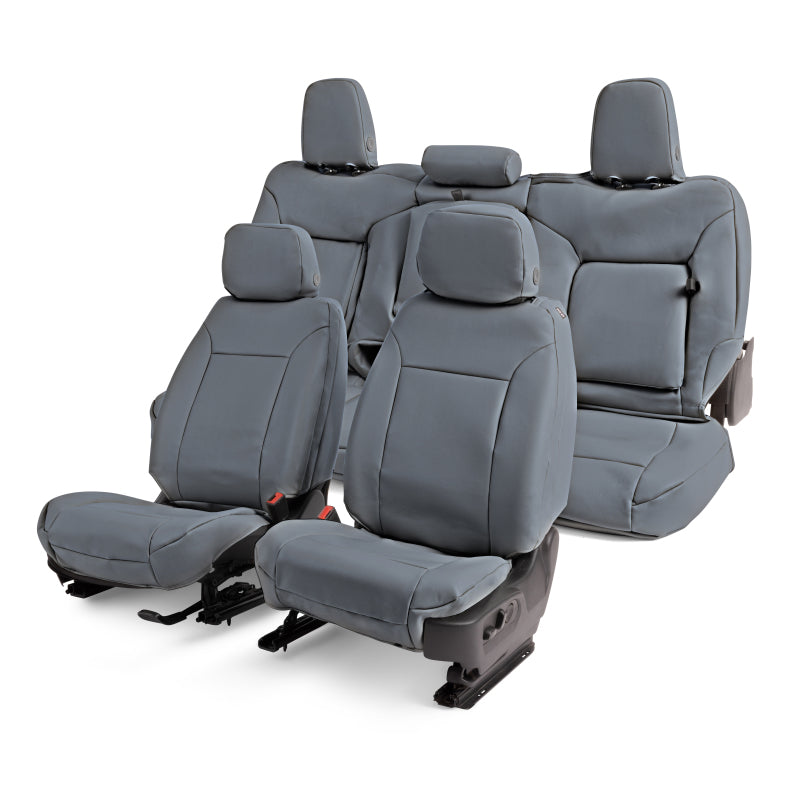 Covercraft 09-19 Toyota Tacoma Leatherette PrecisionFit Custom Front Row Seat Covers - Med Grey
