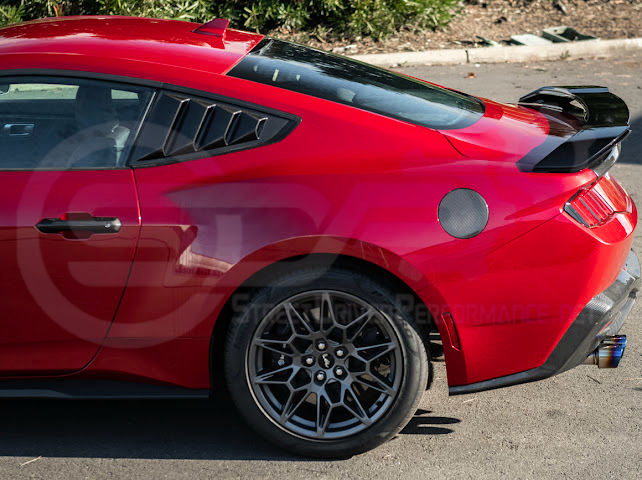 2024-UP FORD MUSTANG | DARKHORSE STYLE GLOSSY BLACK REAR TRUNK LID WING SPOILER