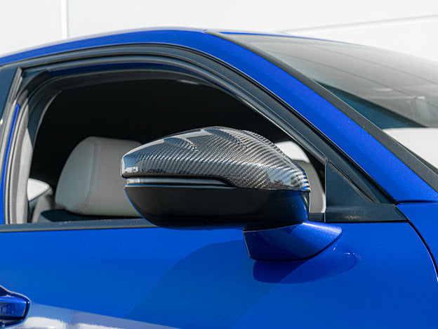 2023+ Acura Integra & 2022+ Honda Civic | JDM Mugen Style CARBON FIBER Side Mirror Covers Cap Replacement Clip-On (Pair)