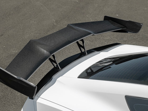 2014-2019 CORVETTE C7 | CARBON FIBER ZR1 EXTENDED REAR SPOILER HIGH WING