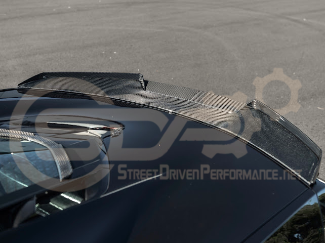 2023-Up CORVETTE C8 Z06 / E-RAY | CARBON FIBER REAR SPOILER WICKER BILL EXTENSION