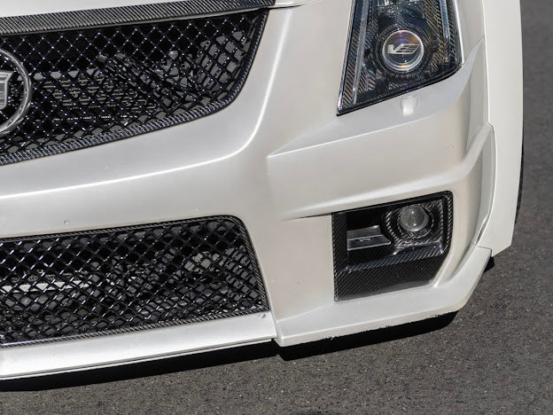 2009-2015 CTS-V V2 - Carbon Fiber Fog Light Bezels / Covers
