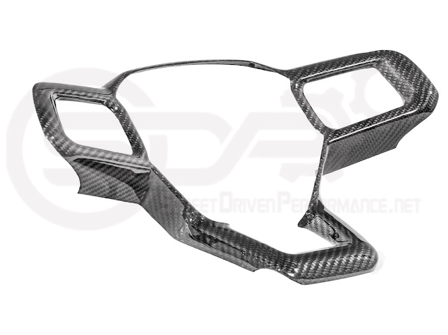 2024-Up Ford Mustang | Factory Style CARBON FIBER Tape On Steering Wheel Trim Full Cover