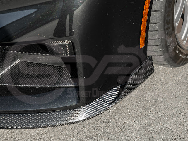 2023-Up BMW G87 M2 | TR Style 3PCS Carbon Fiber Front Bumper Splitter Lip Ground Effects
