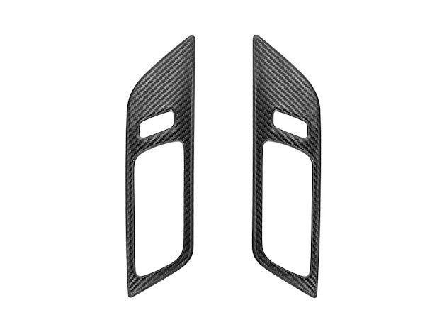 2024-Up Ford Mustang S650 | CARBON FIBER Interior Side Door Handle Panel Cover