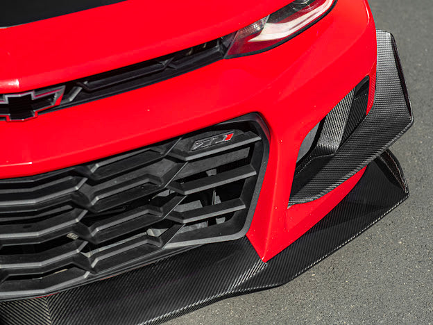 2017-UP CAMARO ZL1 1LE FRONT AIR DUCT BEZELS & CANARDS DIVE PLANES
