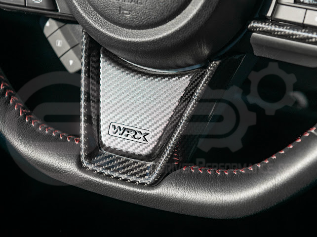 2022-UP SUBARU WRX | FACTORY STYLE CARBON FIBER STEERING WHEEL TRIM COVER