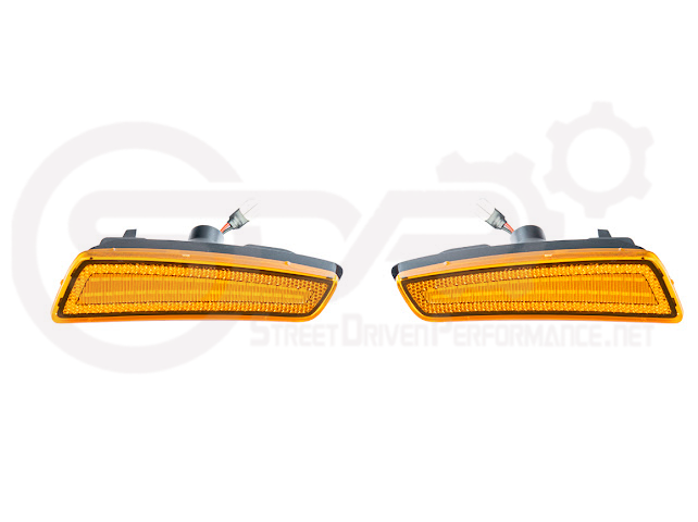 2008-2009 Pontiac G8 | Front Clear / Amber / or Smoke Lens Amber Light LED Side Markers Pair