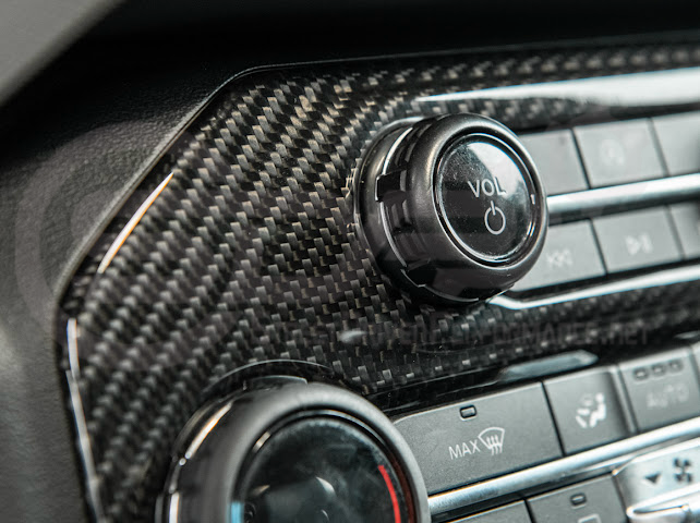 2021-UP FORD BRONCO CARBON FIBER CENTER CONSOLE AC CONTROL PANEL COVER TRIM