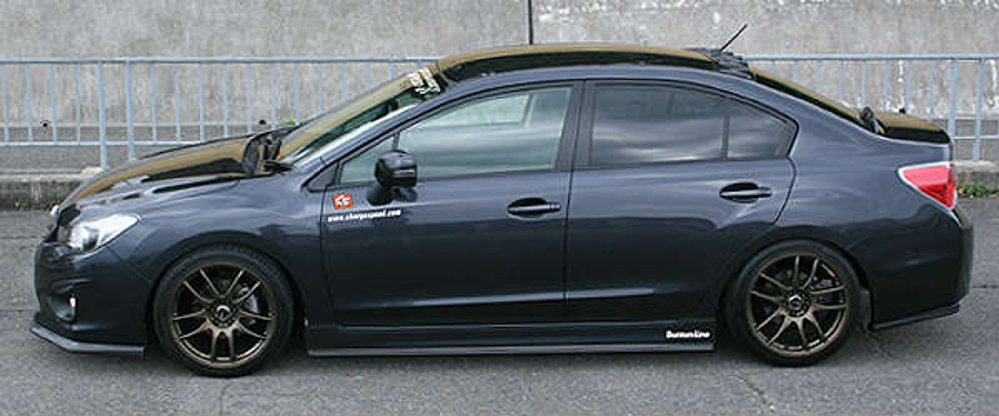 Charge Speed 2012-2015 Subaru Impreza Sedan GJ 4Dr Sedan Bottom Line Carbon Full Lip Kit with OEM Side Skirts Model