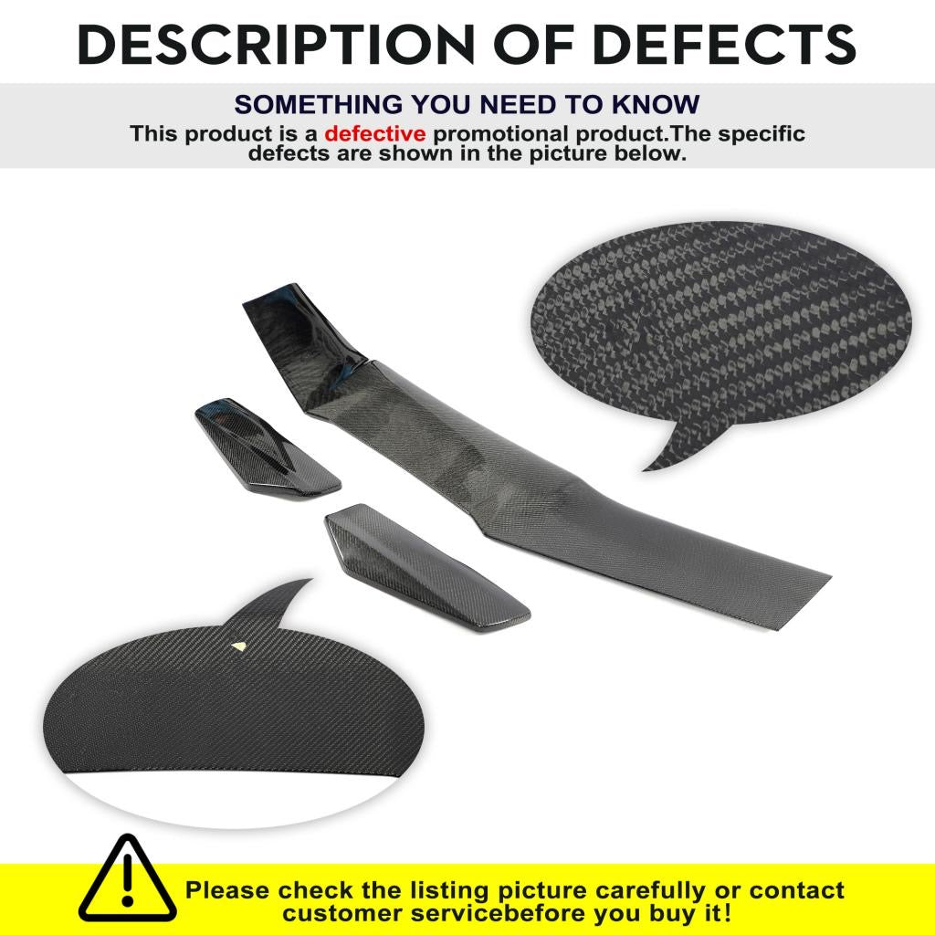 *BLEMISHED-DISCOUNTED* 2014-2019 C7 Corvette - Carbon Fiber "ZR1 Conversion" High Rear Spoiler / Wing Package