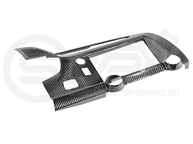 2014-2019 CHEVROLET CORVETTE C7 | FACTORY STYLE DRY CARBON FIBER CENTER INFOTAINMENT INSTRUMENT PANEL CLUSTER TRIM PLATE COVER OVERLAY