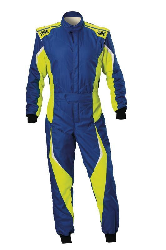 OMP TECNICA EVO SUIT BLACK/YELLOW SIZE 64 FIA 8856-2018 + SFI