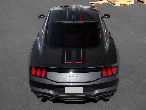 2024-UP FORD MUSTANG S650 | HOOD BODY STRIPE 3M DECALS