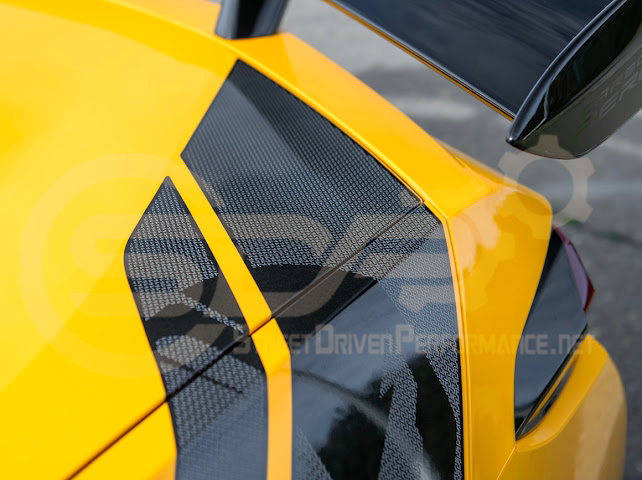2020-UP CORVETTE C8 REAR FENDERS RACING STRIPES DECALS