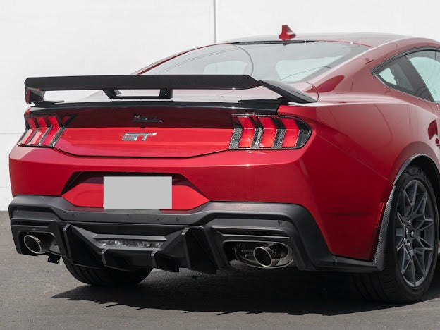 2024-Up Ford Mustang S650 | GT Style Rear Trunk Wing Wickerbill Spoiler