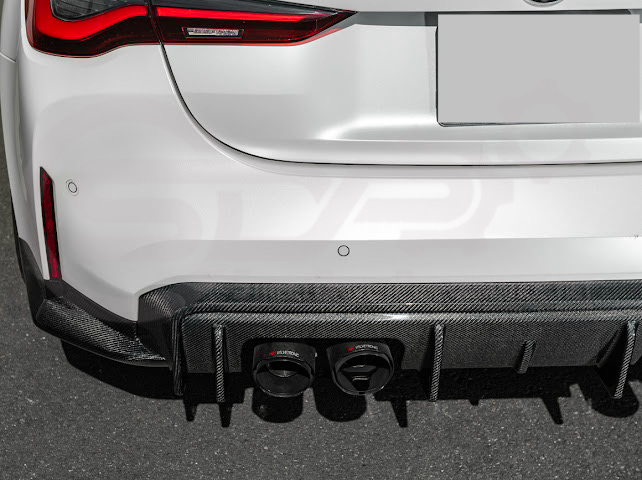 2021-PRESENT BMW G82/G83 M4 | 3D STYLE CARBON FIBER REPLACEMENT 3PCS REAR DIFFUSER APRON