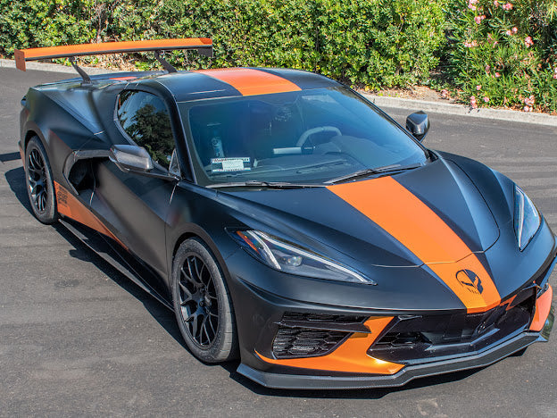 2020+ CORVETTE C8 STINGRAY & Z51 | Z06 Z07 PERFORMANCE FRONT LIP SPLITTER & CANARDS GROUND EFFECTS