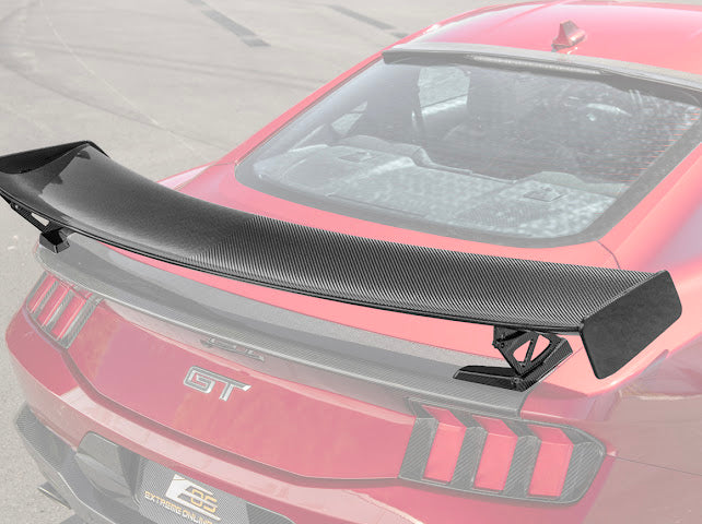 2024-UP MUSTANG S650 | CARBON FIBER GT500 REAR HIGH WING SPOILER