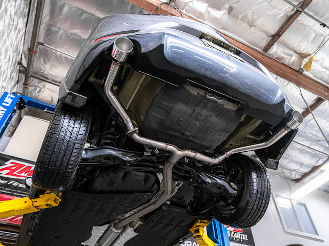 2022+ HONDA CIVC 1.5T & 2023+ ACURA INTEGRA 1.5T | MUFFLER DELETE AXLE BACK EXHAUST KIT (CHROME TIPS OR BURNT BLUE TIPS)