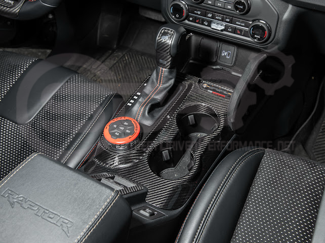 2021-UP FORD BRONCO CARBON FIBER GEAR SHIFT PANEL TRIM COVER