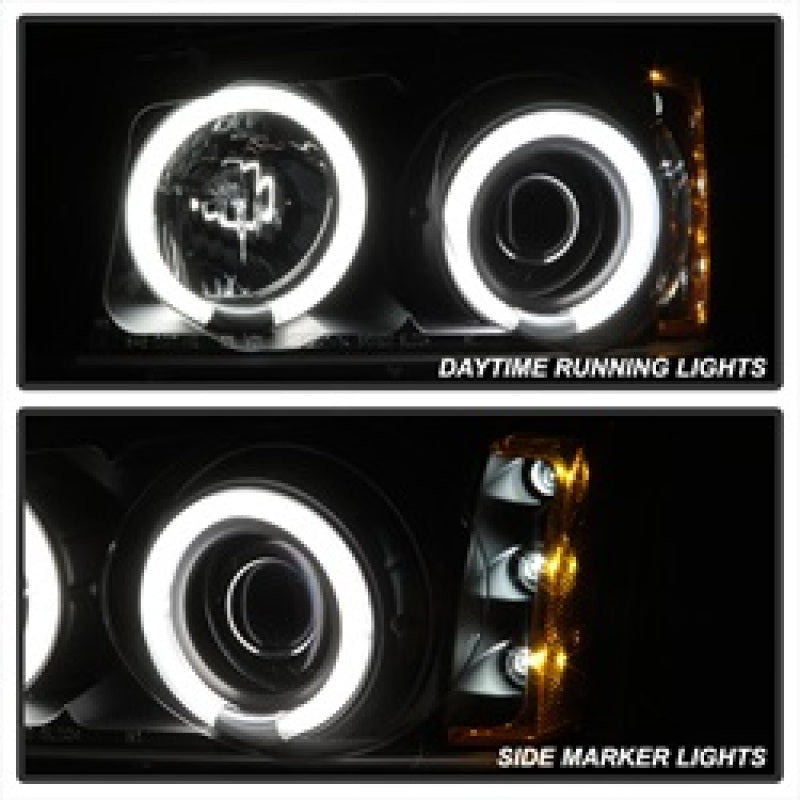 Spyder Chevy Silverado 1500 03-06 Projector Headlights CCFL Halo LED Blk High H1 PRO-YD-CS03-CCFL-BK