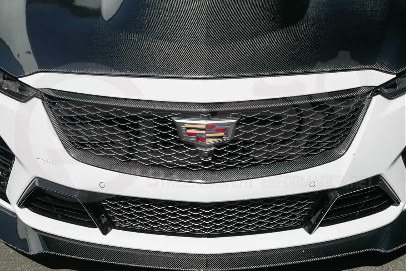2022-2024 Cadillac CT5-V Blackwing | Factory Style Carbon Fiber Front Bumper Grille Insert Trim Surrounding Replacement (Upper and/or Lower)