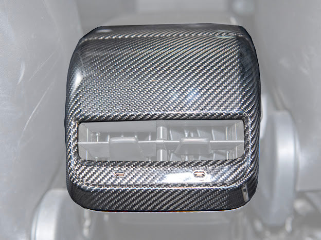 2020-UP TESLA MODEL 3 & Y CARBON FIBER INTERIOR REAR AIR OUTLET COVER