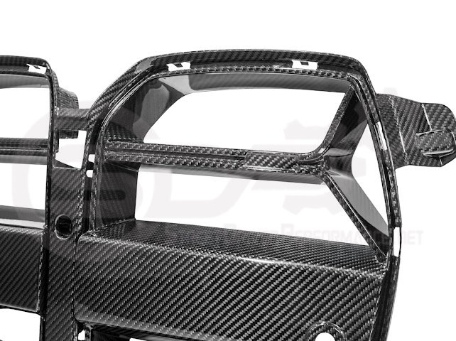 2021-Up BMW G80 M3 & G82 M4 W/ NO ACTIVE CRUISE CONTROL | CSL Style Carbon Fiber Front Kidney Grille Replacement