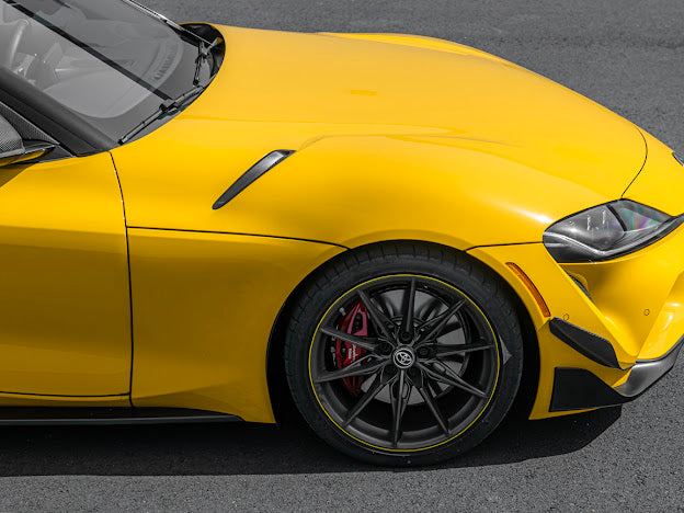 2020-Up Toyota GR Supra A90 A91 | SDP Performance Style CARBON FIBER Front Bumper Canard Splitter (Pair)