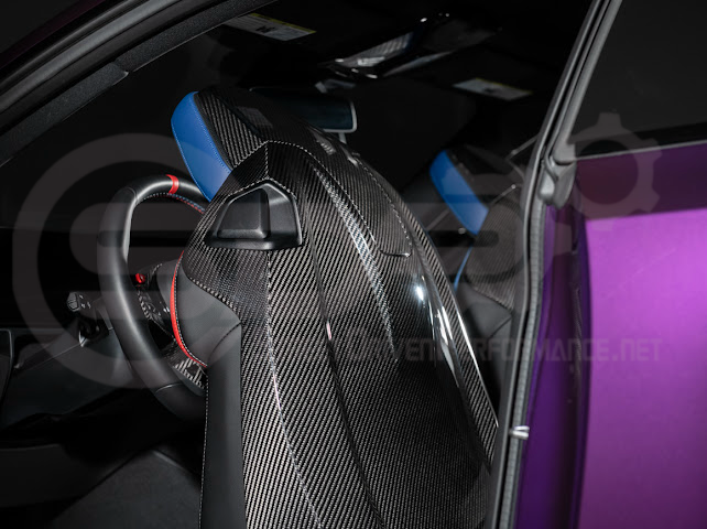 2021+ BMW G87 G80 G82/G83 M2 M3 M4 | DRY CARBON FIBER TAPE-ON FULL SEAT BACK HEADREST COVER PAIR