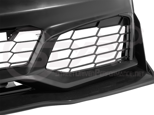 2005-2013 Corvette C6 Z06 | C7 ZR1 Style Primer Black Front Bumper Conversion Kit Replacement